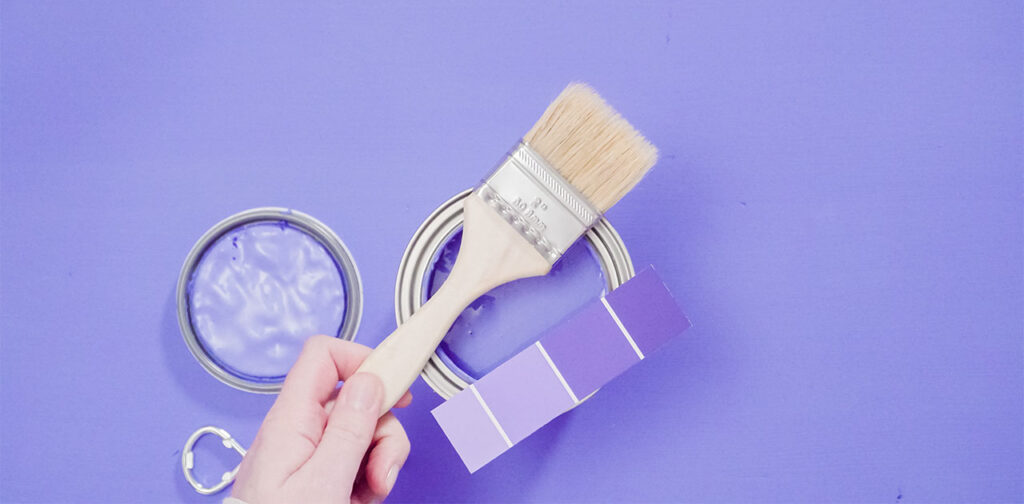 purple paint swatches