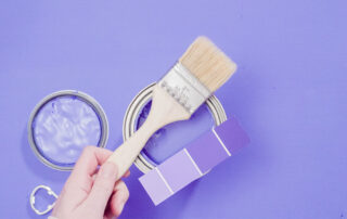 Color Psychology: purple paint swatches